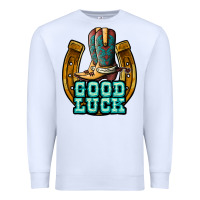 White good luck Premium Sweatshirt - JahusDesignShop