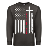Smoke in god we trust with patriotic vintage american flag t shirt Premium Sweatshirt - linhVisuals