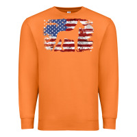 Carrot great dane vintage american flag t shirt Premium Sweatshirt - linhVisuals