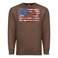 Chestnut great dane vintage american flag t shirt Premium Sweatshirt - linhVisuals