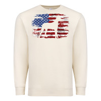 Sandshell great dane vintage american flag t shirt Premium Sweatshirt - linhVisuals