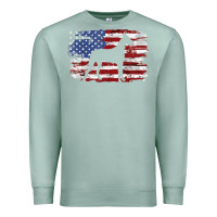 Seafoam great dane vintage american flag t shirt Premium Sweatshirt - linhVisuals