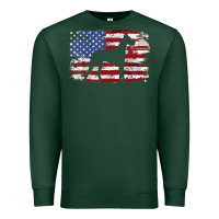 Sports Green great dane vintage american flag t shirt Premium Sweatshirt - linhVisuals