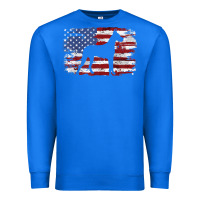 True Royal great dane vintage american flag t shirt Premium Sweatshirt - linhVisuals