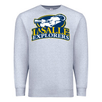 Heather Grey la salle Premium Sweatshirt - linhVisuals