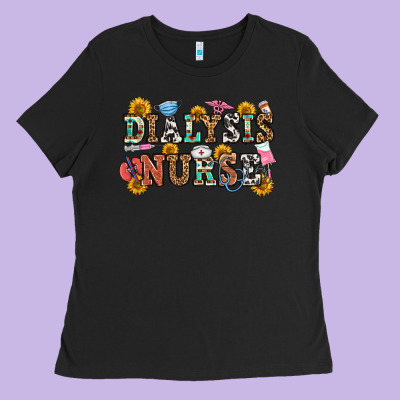 Dialysis Nurse Ladies Tee Designed By Oliviacreatesart