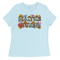 Baby Blue dialysis nurse Ladies Tee - OliviaCreatesArt