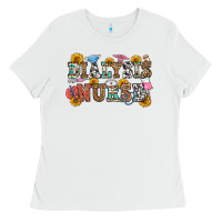 White dialysis nurse Ladies Tee - OliviaCreatesArt