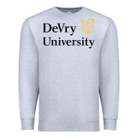Heather Grey devry advantage academy vectorized Premium Sweatshirt - linhVisuals