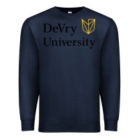 Navy devry advantage academy vectorized Premium Sweatshirt - linhVisuals