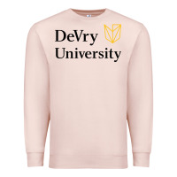 Pale Pink devry advantage academy vectorized Premium Sweatshirt - linhVisuals