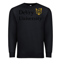 Black devry advantage academy vectorized Premium Sweatshirt - linhVisuals