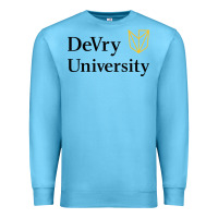 Ocean Blue devry advantage academy vectorized Premium Sweatshirt - linhVisuals