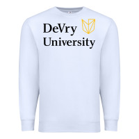 White devry advantage academy vectorized Premium Sweatshirt - linhVisuals