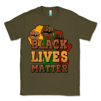 Army Green black lives matter Classic Tee - HowdyJamesFarm