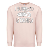 Pale Pink I survived la chancla Premium Sweatshirt - linhVisuals