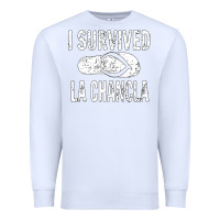 White I survived la chancla Premium Sweatshirt - linhVisuals