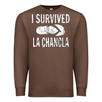 Chestnut I survived la chancla Premium Sweatshirt - linhVisuals