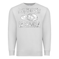 Dove Grey I survived la chancla Premium Sweatshirt - linhVisuals