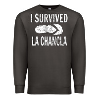 Smoke I survived la chancla Premium Sweatshirt - linhVisuals