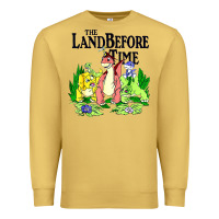 Antique Gold land before time pastel dinosaur friends Premium Sweatshirt - linhVisuals