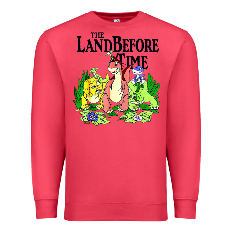 Land Before Time Pastel Dinosaur Friends Premium Sweatshirt by linhVisuals | Teevron