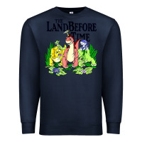 Navy land before time pastel dinosaur friends Premium Sweatshirt - linhVisuals