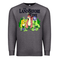 Charcoal Heather land before time pastel dinosaur friends Premium Sweatshirt - linhVisuals