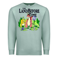 Seafoam land before time pastel dinosaur friends Premium Sweatshirt - linhVisuals