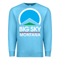 Ocean Blue big sky montana Premium Sweatshirt - linhVisuals
