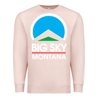 Pale Pink big sky montana Premium Sweatshirt - linhVisuals