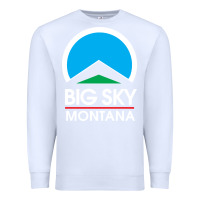 White big sky montana Premium Sweatshirt - linhVisuals