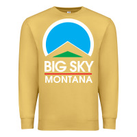 Antique Gold big sky montana Premium Sweatshirt - linhVisuals