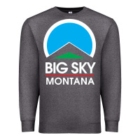 Charcoal Heather big sky montana Premium Sweatshirt - linhVisuals