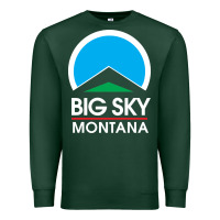 Sports Green big sky montana Premium Sweatshirt - linhVisuals