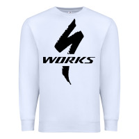 White Specialized Bikes Bicycle Premium Sweatshirt - linhVisuals