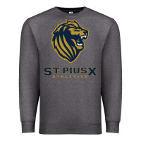 Charcoal Heather st pius x high school athletics Premium Sweatshirt - linhVisuals