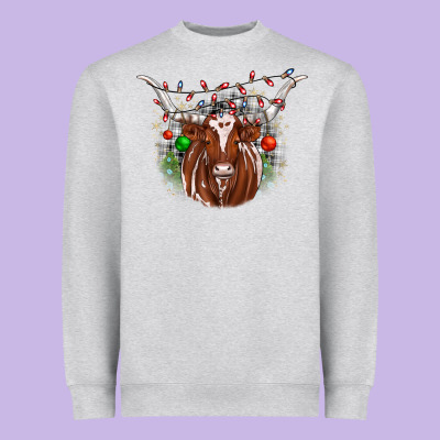 Christmas  Texas Longhorn Heavyweight Sweatshirt Designed By Jahusdesignshop