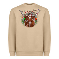 Mushroom christmas  texas longhorn Heavyweight Sweatshirt - JahusDesignShop