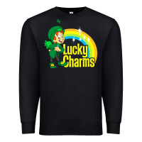 Black lucky charms Premium Sweatshirt - linhVisuals