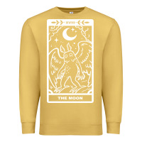 Antique Gold mothman   the moon Premium Sweatshirt - linhVisuals