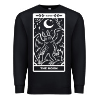Black mothman   the moon Premium Sweatshirt - linhVisuals