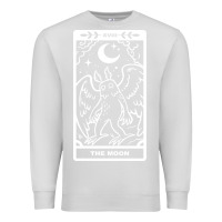 Dove Grey mothman   the moon Premium Sweatshirt - linhVisuals