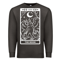 Smoke mothman   the moon Premium Sweatshirt - linhVisuals