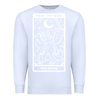 White mothman   the moon Premium Sweatshirt - linhVisuals