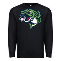 Black gwinnett stripers Premium Sweatshirt - linhVisuals