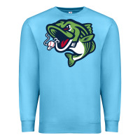 Ocean Blue gwinnett stripers Premium Sweatshirt - linhVisuals