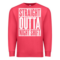 Cardinal straight outta night shift Premium Sweatshirt - linhVisuals
