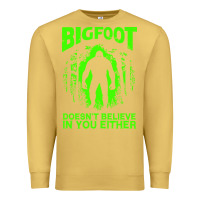 Antique Gold bigfoot believer t  shirt bigfoot doesnt believe in you either t  shir Premium Sweatshirt - linhVisuals