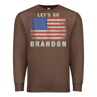 Chestnut let’s go brandon funny vintage american flag tank top Premium Sweatshirt - linhVisuals